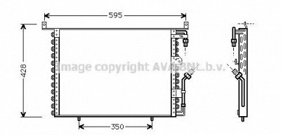 AVA QUALITY COOLING ms5142 -  Конденсатор, кондиционер